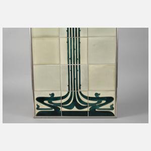 Großes Fliesenbild mit Rosenblüten