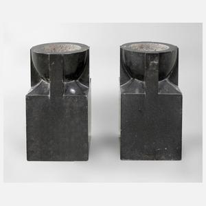 Paar Gartenvasen Jugendstil