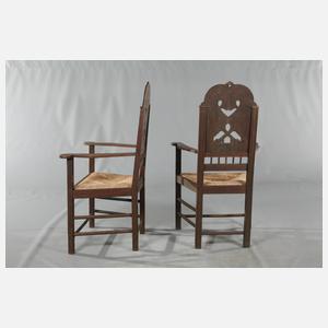 Paar Armlehnstühle Heinrich Vogeler