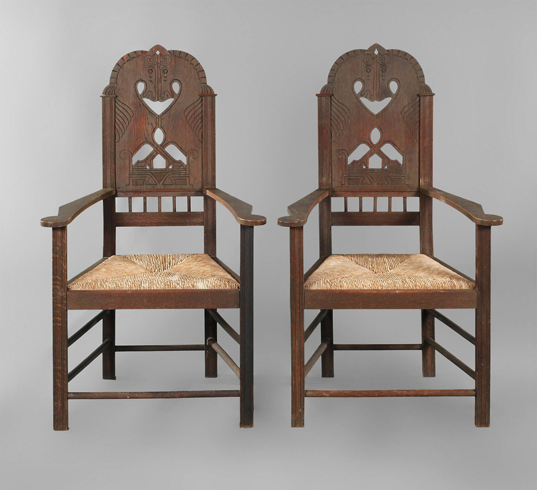 Paar Armlehnstühle Heinrich Vogeler