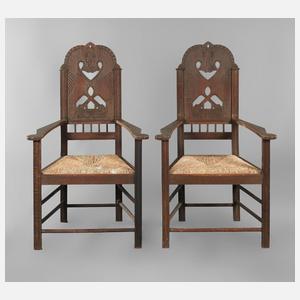 Paar Armlehnstühle Heinrich Vogeler