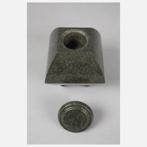 Deckeldose Serpentin