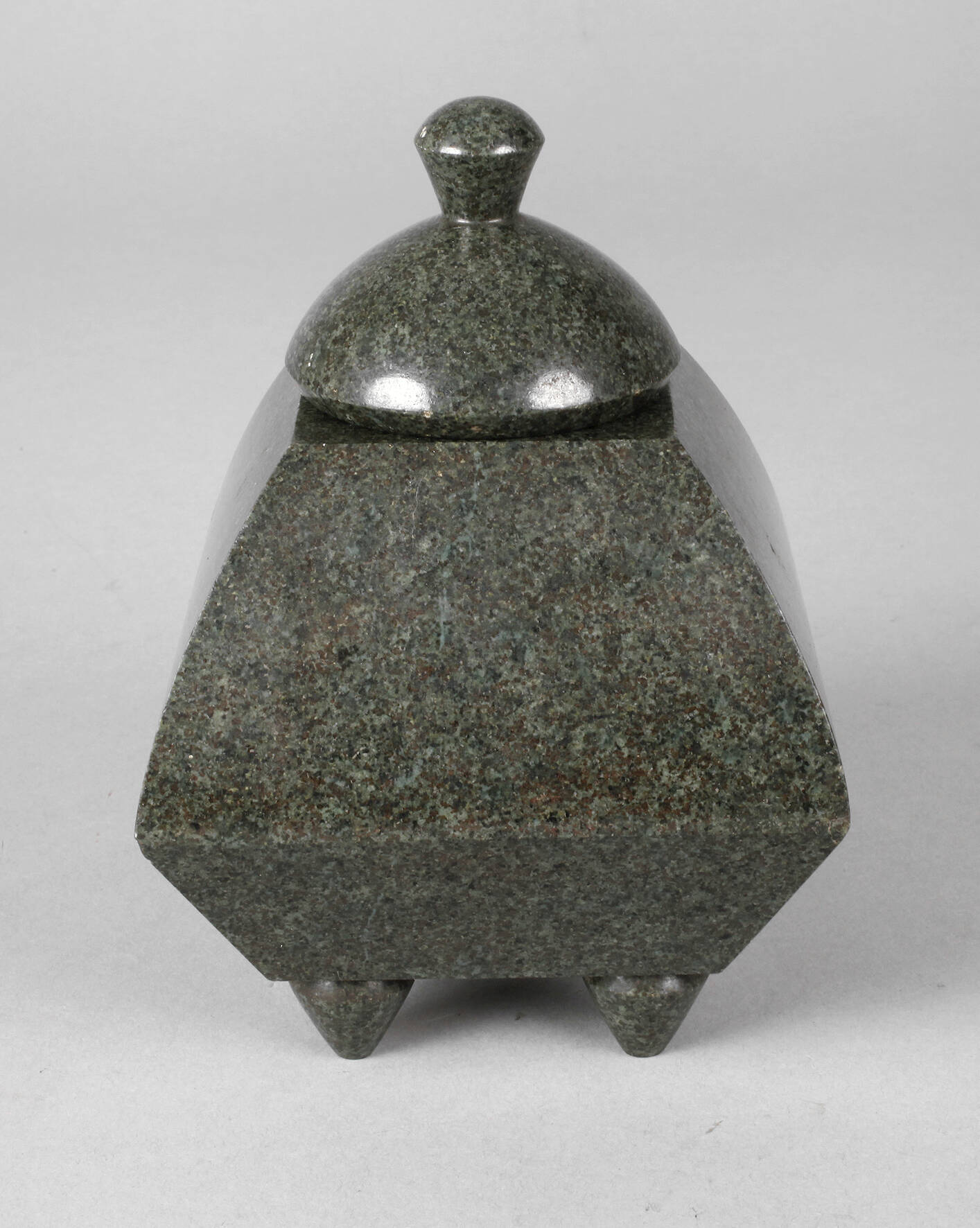 Deckeldose Serpentin