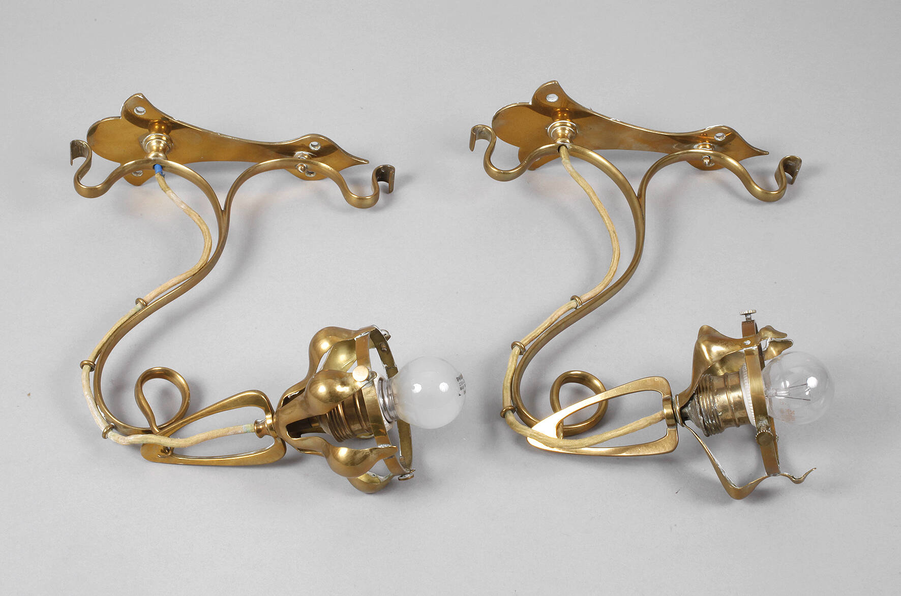 Paar Wandlampen Jugendstil