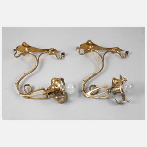 Paar Wandlampen Jugendstil