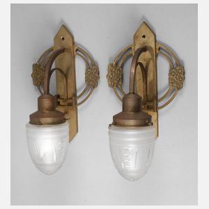 Paar Wandlampen Jugendstil