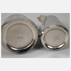 Peter Behrens Zuckerdose und Sahnegießer