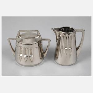 Peter Behrens Zuckerdose und Sahnegießer