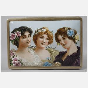 Emaillierte Schmuckdose