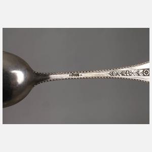 Ernst Riegel sechs Kaffeelöffel "Myrthenbesteck"