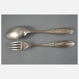 Peter Behrens Gabel und Löffel Silber