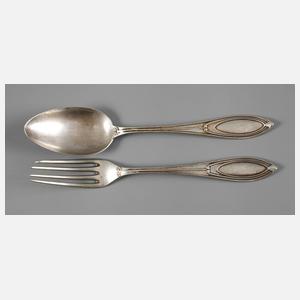 Peter Behrens Gabel und Löffel Silber