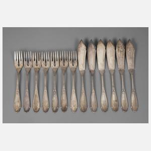 Hugo Leven Fischbesteck für sechs Personen