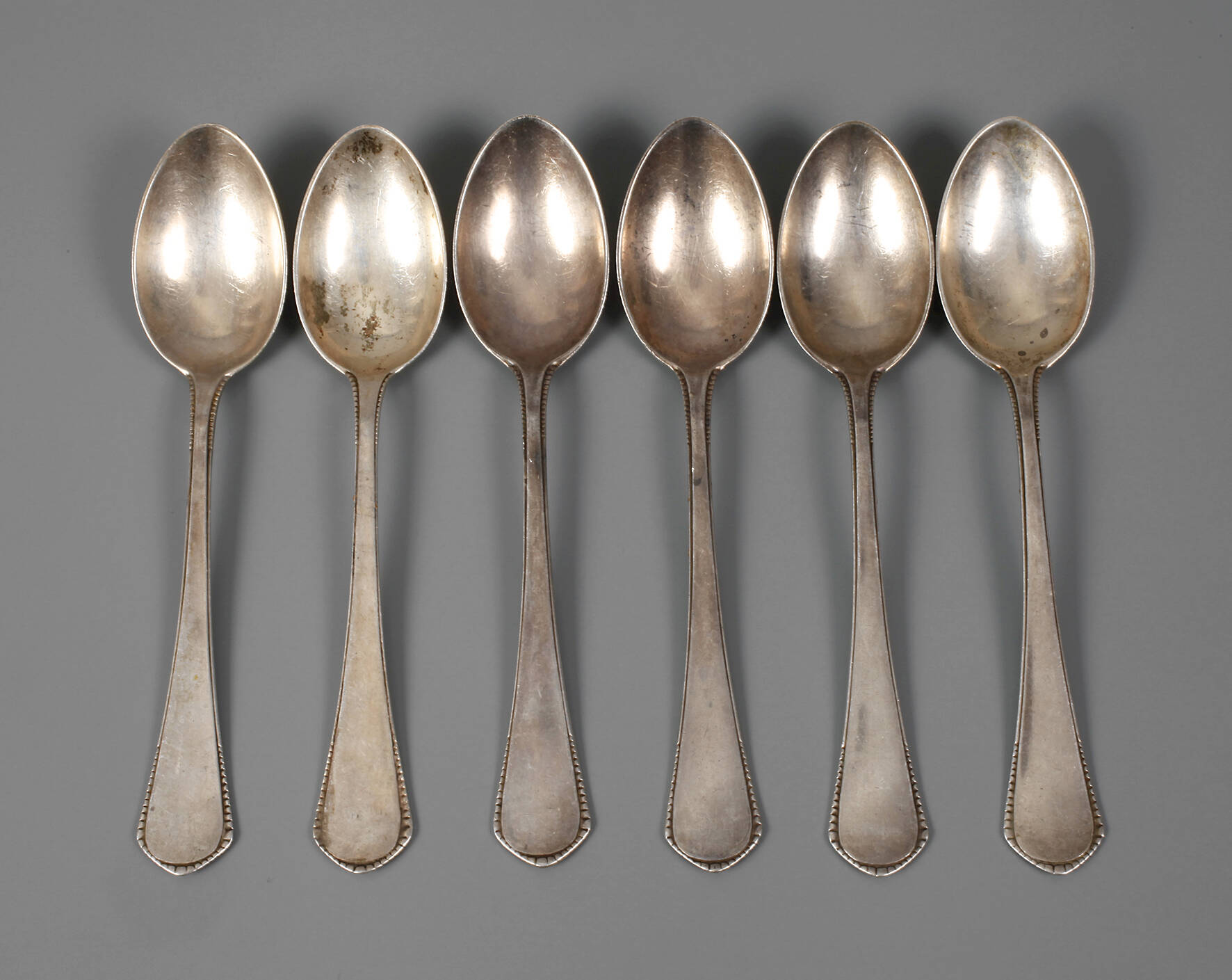 Sechs Kaffeelöffel Jugendstil