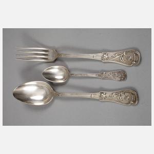 Zwei Kästen mit Jugendstilbesteck