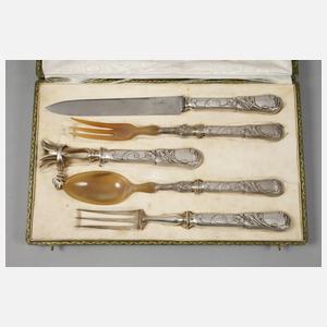 Zwei Kästen mit Jugendstilbesteck