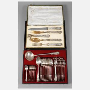 Zwei Kästen mit Jugendstilbesteck