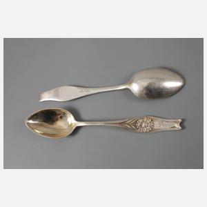 Sechs Mokkalöffel Jugendstil