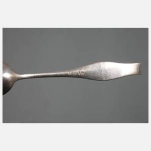 Sechs Mokkalöffel Jugendstil