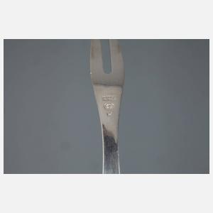Georg Jensen Wurstgabel Silber