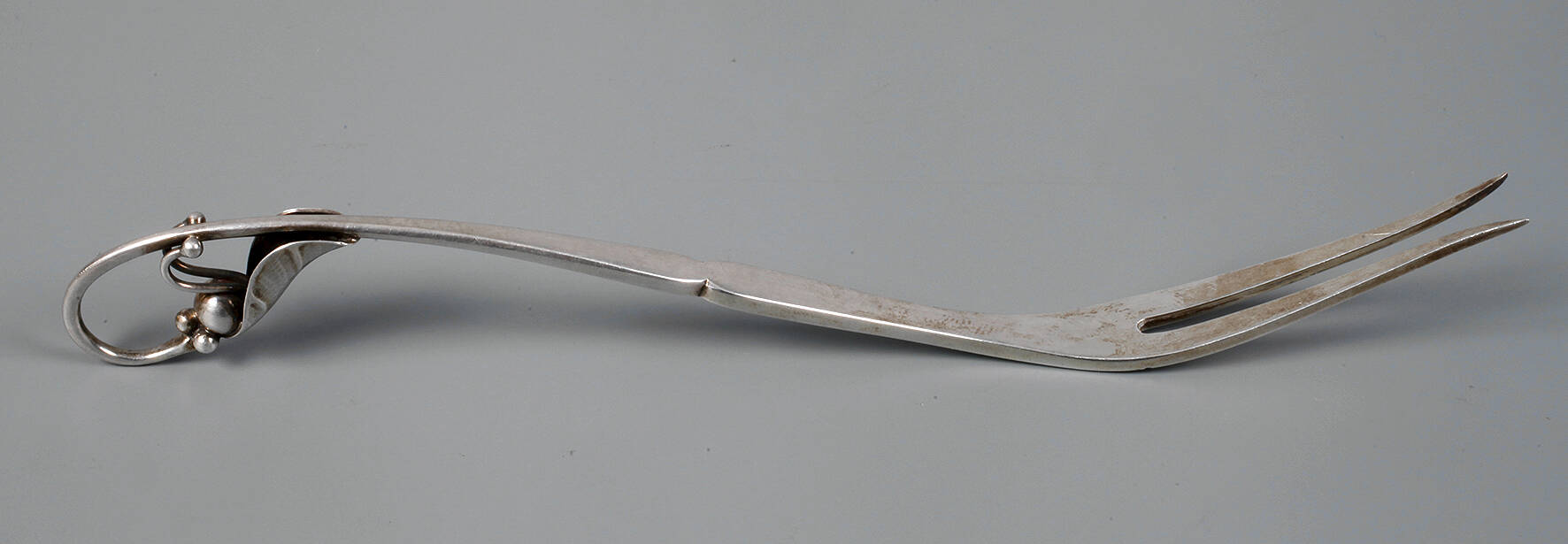 Georg Jensen Wurstgabel Silber