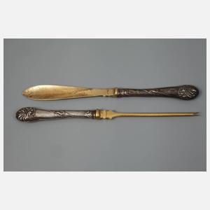 Silber Hummerbesteck für sechs Personen