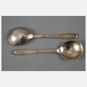 Georg Jensen drei Vorlegelöffel