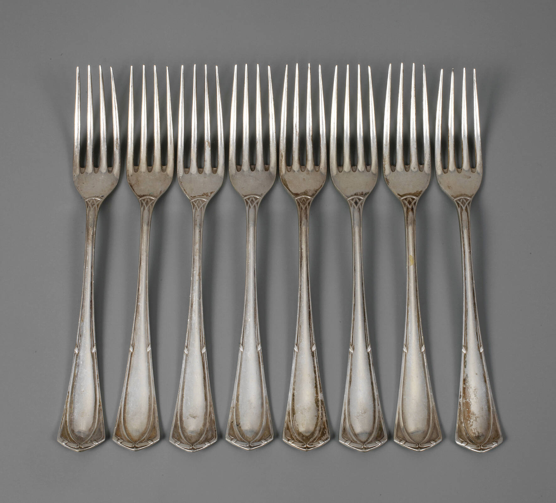 Silber acht Abendbrotgabeln