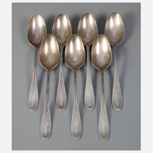 Hans Christiansen sieben Menülöffel