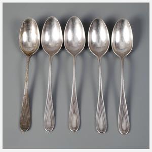 Hans Christiansen fünf Kaffeelöffel