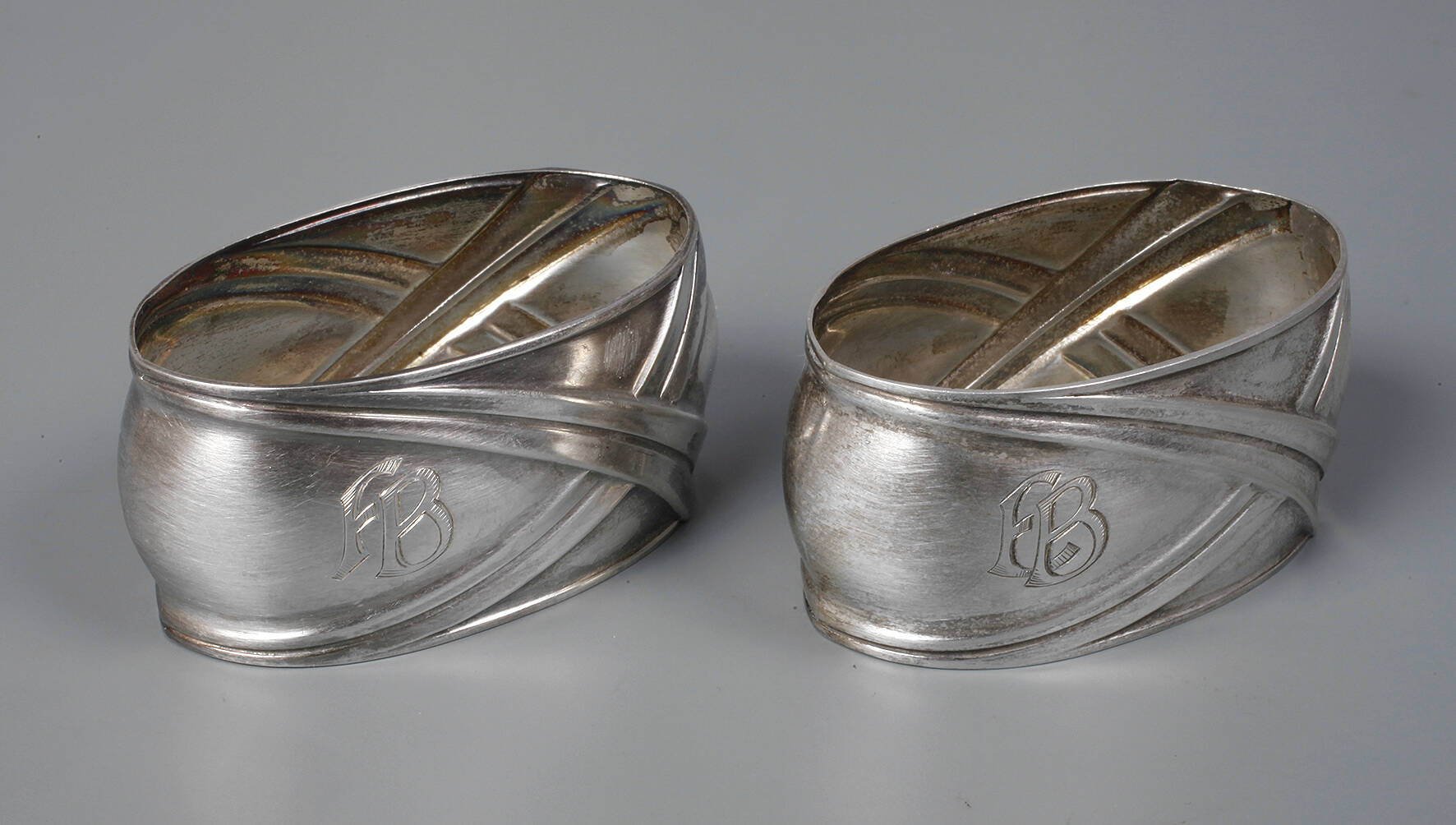 Silber zwei Serviettenringe