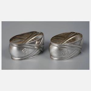 Silber zwei Serviettenringe