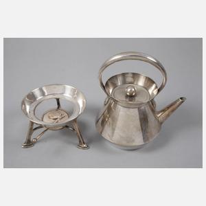 Christopher Dresser Teekanne mit Stövchen