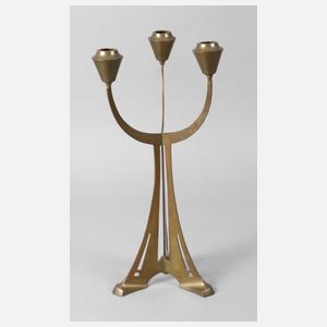 Richard Müller dreiflammiger Kerzenleuchter