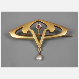 Jugendstil-Brosche
