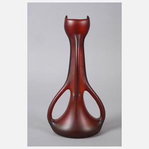 Rubinglasvase Jugendstil