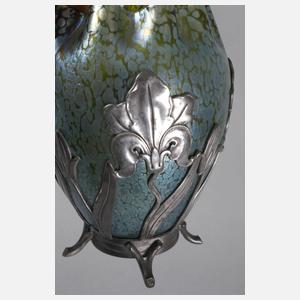 Loetz Wwe. Vase mit Montierung