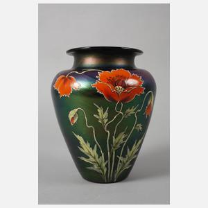 Ferdinand von Poschinger Vase Mohndekor