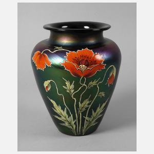 Ferdinand von Poschinger Vase Mohndekor