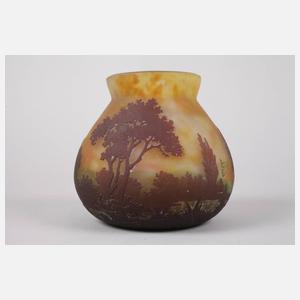 Daum Nancy Vase Landschaftsdekor