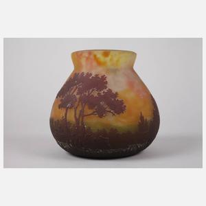 Daum Nancy Vase Landschaftsdekor