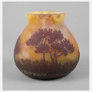 Daum Nancy Vase Landschaftsdekor