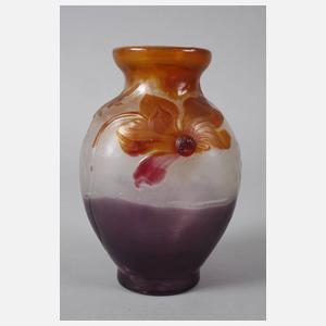 Émile Gallé seltene Marketerie Vase