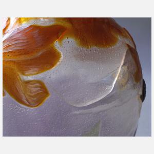 Émile Gallé seltene Marketerie Vase