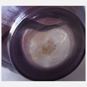 Émile Gallé seltene Marketerie Vase