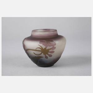 Émile Gallé kleine Ätzglasvase