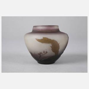 Émile Gallé kleine Ätzglasvase