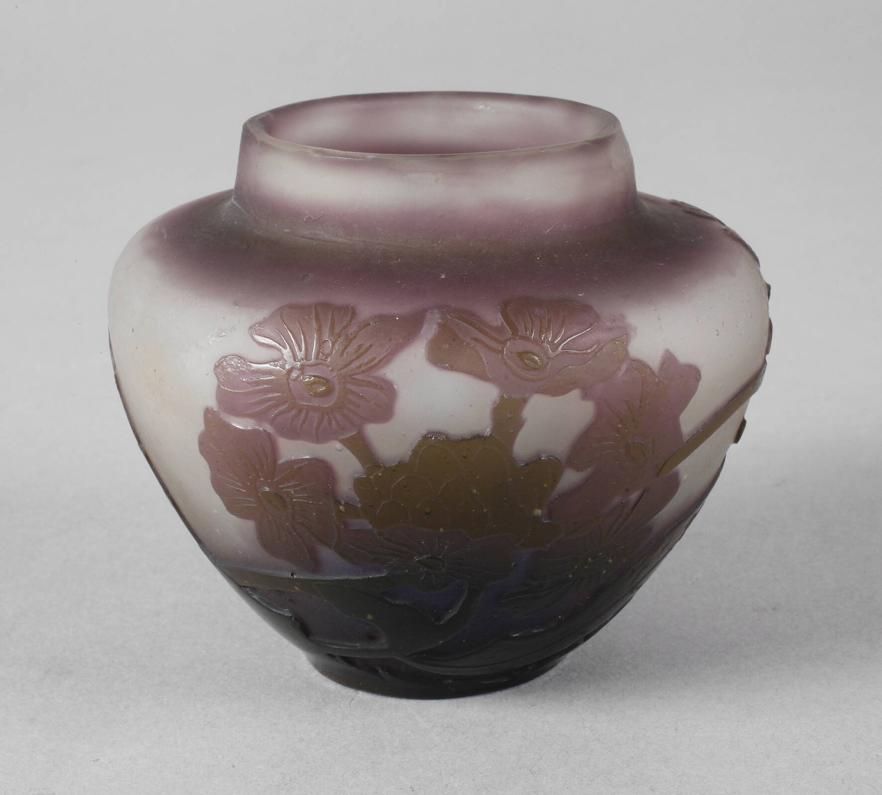 Émile Gallé kleine Ätzglasvase