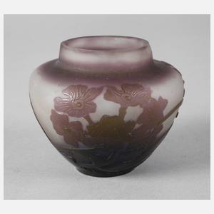 Émile Gallé kleine Ätzglasvase