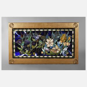 Feines Jugendstil-Bleiglasfenster